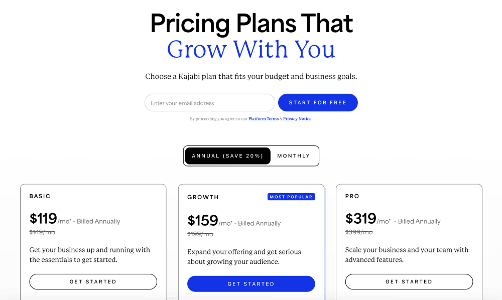 Kajabi Pricing