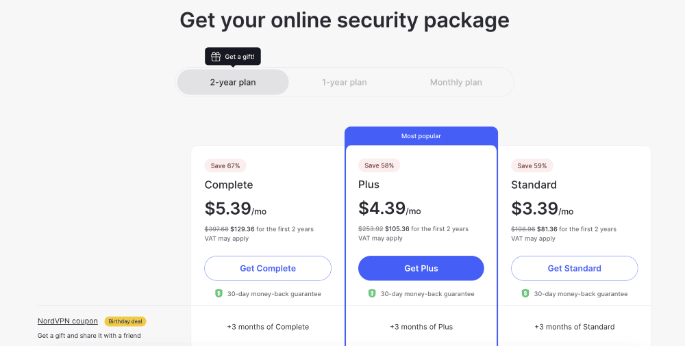 NordVPN Pricing