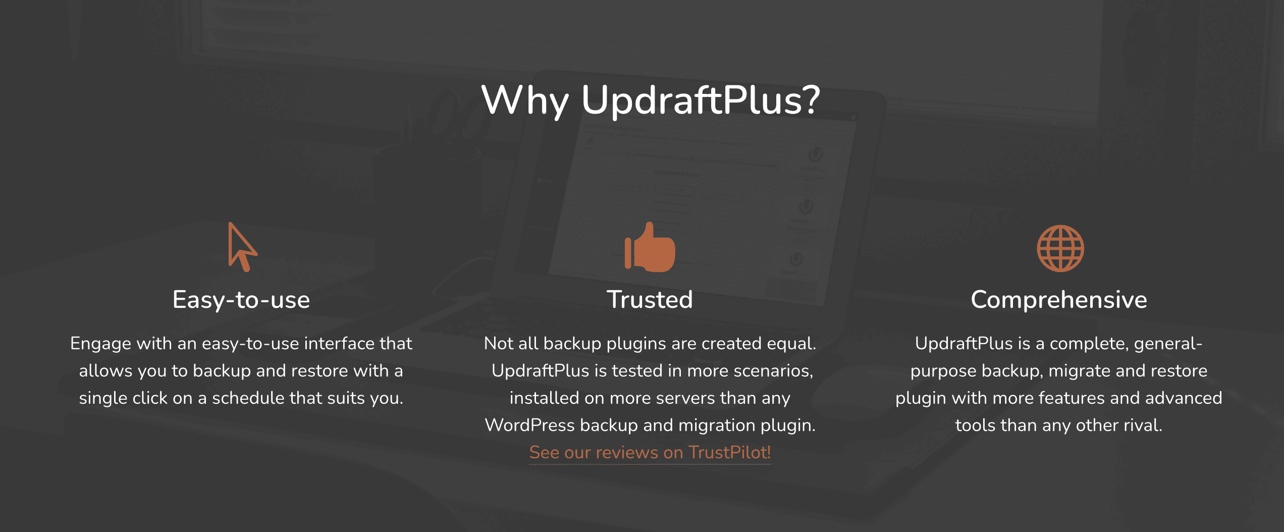 UpdraftPlus Features
