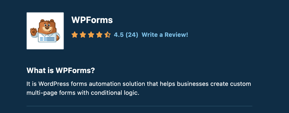 WP Forms Capterra