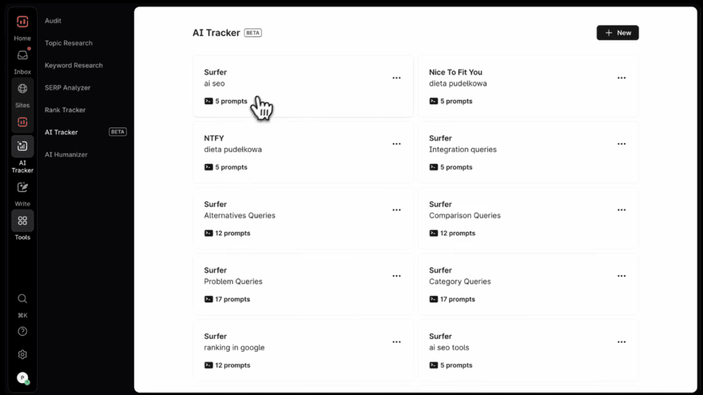 Surfer UI